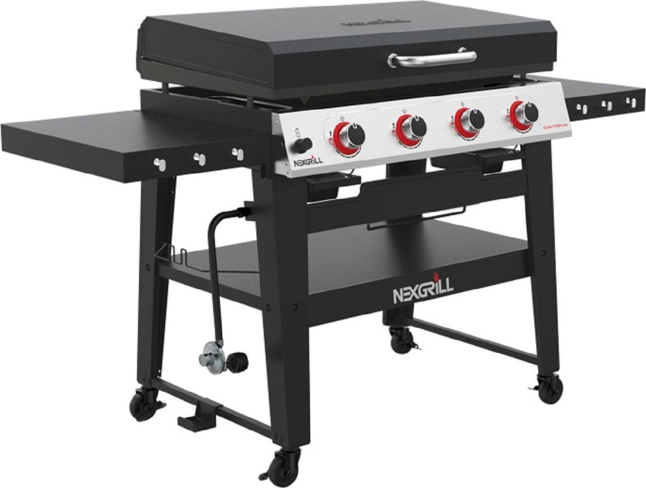 Alt View 11. Nexgrill - Daytona 4 Burner Stainless Steel Gas Griddle - Black.