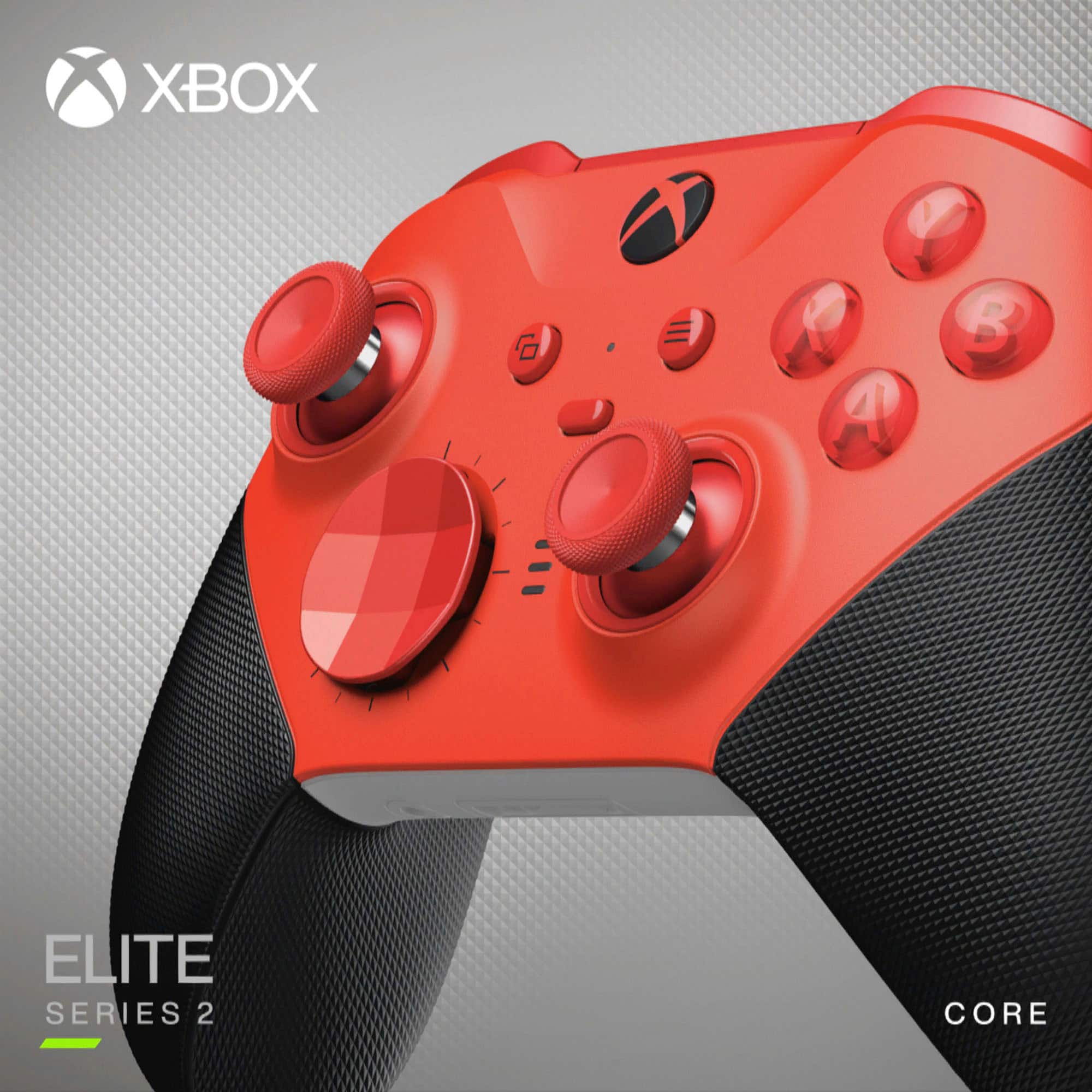 Alt View 14. Microsoft - Elite Series 2 Core Wireless Controller for Xbox Series X, Xbox Series S, Xbox One, and Windows PCs - Red.