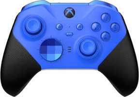Microsoft - Elite Series 2 Core Wireless Controller for Xbox Series X, Xbox Series S, Xbox One, and Windows PCs - Blue - Front_Zoom