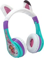 eKids - Gabby's Dollhouse Wireless Over-the-Ear Headphones - Aqua - Front_Zoom