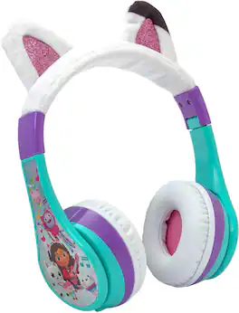 eKids - Gabby's Dollhouse Wireless Over-the-Ear Headphones - Aqua