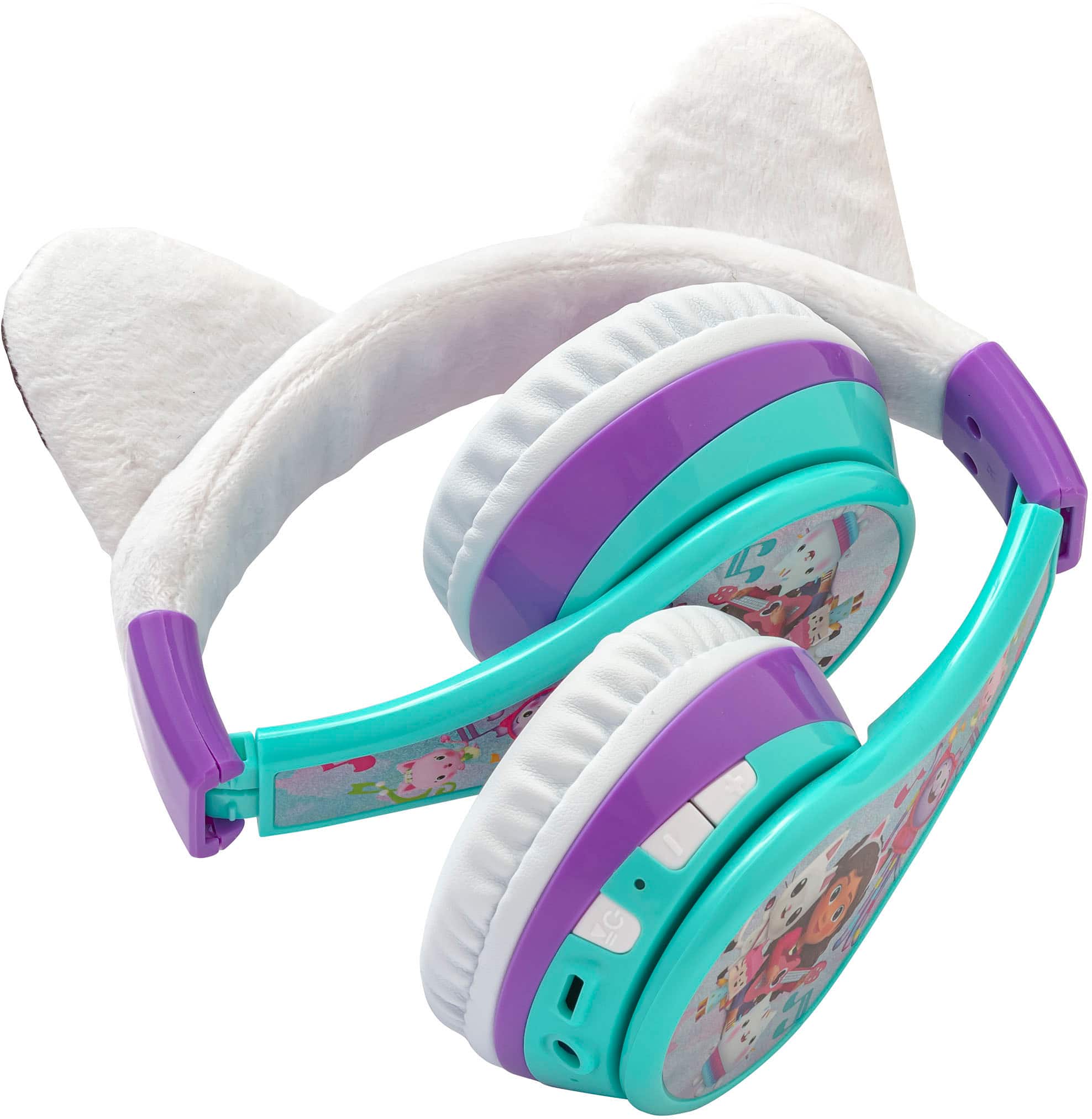 Alt View 13. eKids - Gabby's Dollhouse Wireless Over-the-Ear Headphones - Aqua.