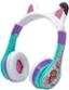 Left. eKids - Gabby's Dollhouse Wireless Over-the-Ear Headphones - Aqua.