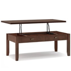 Simpli Home - Artisan Lift Top Coffee Table - Russet Brown - Front_Zoom