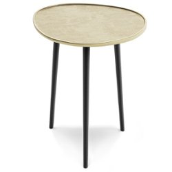 Simpli Home - Tanner Metal Side Table - Gold - Front_Zoom