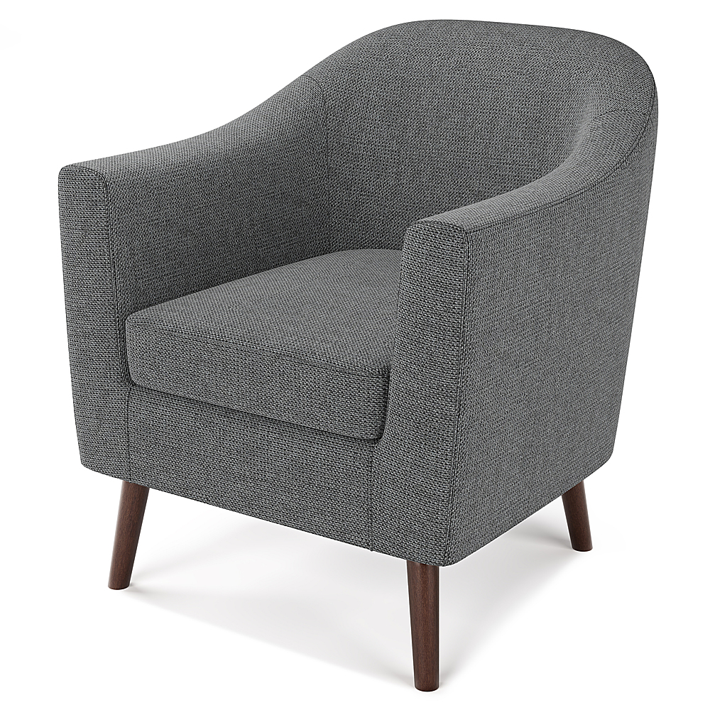 Angle View: Simpli Home - Thorne Accent Chair - Shadow Grey