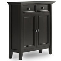 Simpli Home - Amherst Entryway Storage Cabinet - Hickory Brown - Front_Zoom