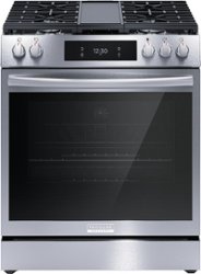 Frigidaire - Gallery 6.0 Cu. Ft. Freestanding Gas Total Convection Range - Stainless Steel - Front_Zoom