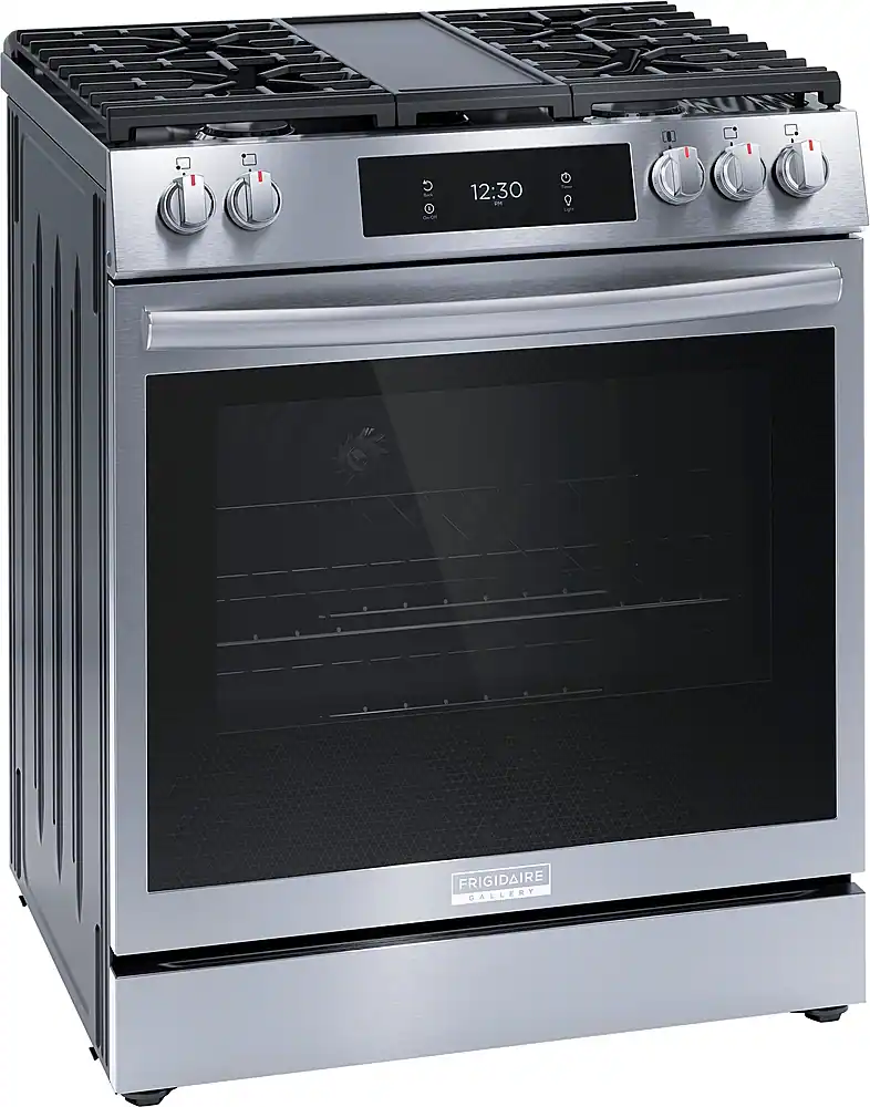 Alt View 18. Frigidaire - Gallery 6.0 Cu. Ft. Freestanding Gas Total Convection Range - Stainless Steel.