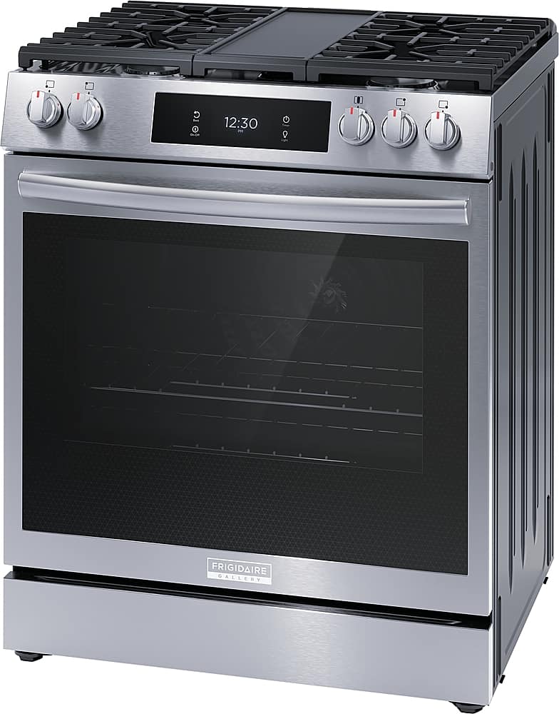 Alt View 19. Frigidaire - Gallery 6.0 Cu. Ft. Freestanding Gas Total Convection Range - Stainless Steel.