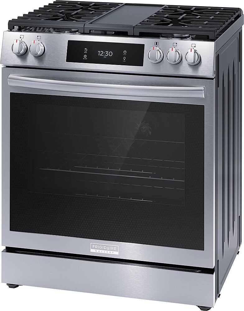Alt View 19. Frigidaire - Gallery 6.0 Cu. Ft. Freestanding Gas Total Convection Range - Stainless Steel.
