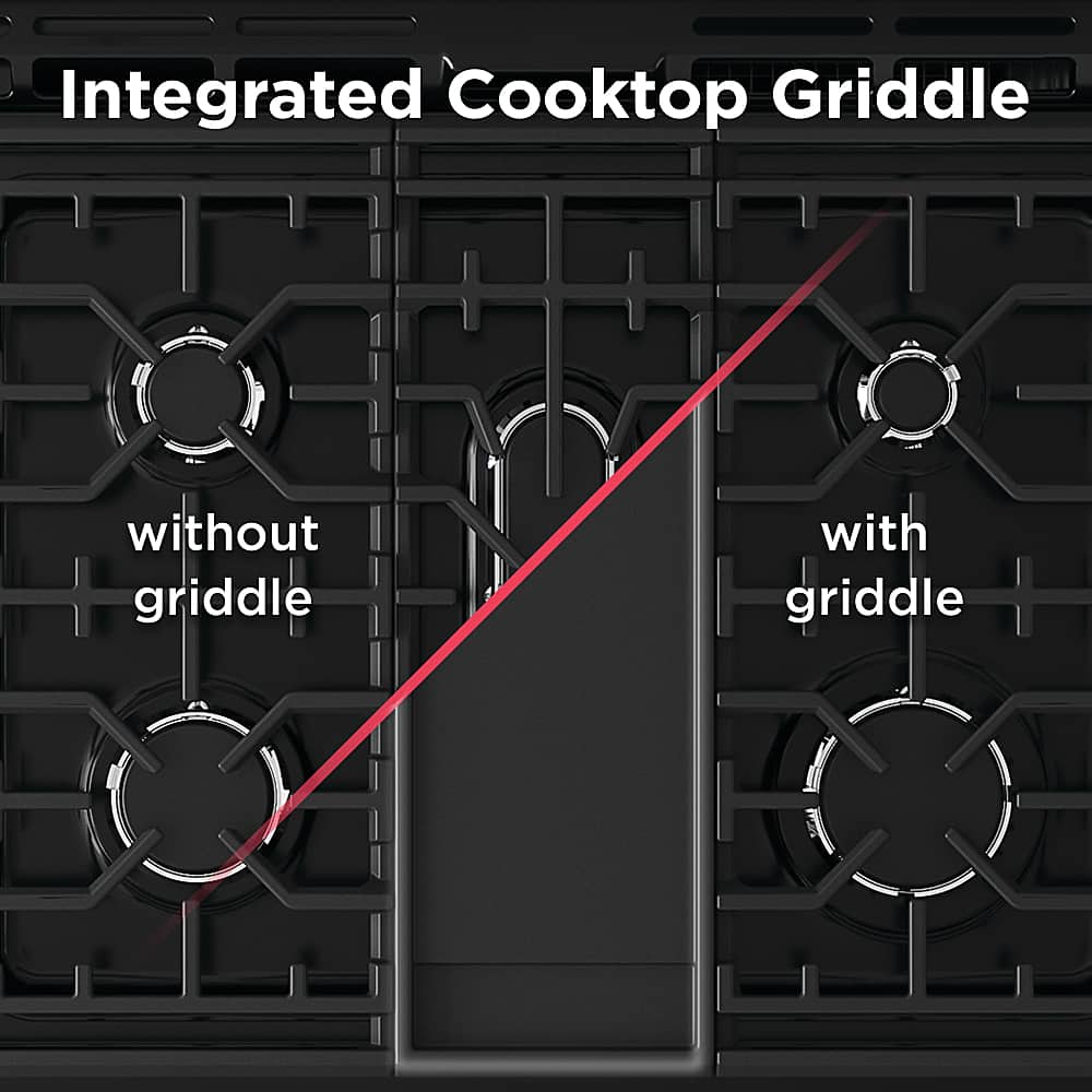 Integrated Cooktop Griddle without griddle with griddle