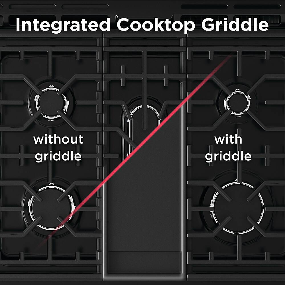 Integrated Cooktop Griddle without griddle with griddle