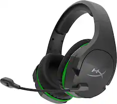 Front. HyperX - CloudX Stinger Core Wireless Gaming Headset for Xbox X|S and Xbox One - Black/Green.