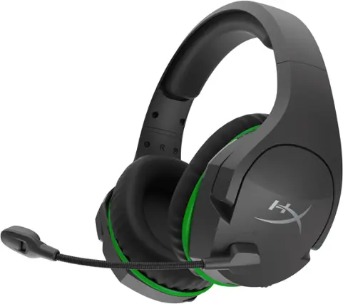 Front. HyperX - CloudX Stinger Core Wireless Gaming Headset for Xbox X|S and Xbox One - Black/Green.