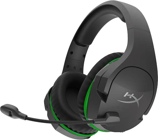 HyperX CloudX Stinger Core Wireless Gaming Headset for Xbox X S and Xbox One Black Green 4P5J0AA Best Buy