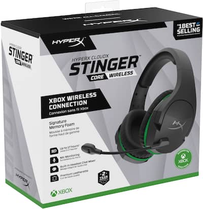 HyperX CloudX Stinger Core Wireless Gaming Headset for Xbox X|S HyperX CloudX Stinger Core Wireless Gaming Headset for Xbox X|S