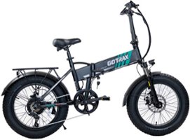 GoTrax - Z4 Pro Foldable Ebike w/ up to 50 mile Max Operating Range and 28 MPH Max Speed - Black - Front_Zoom