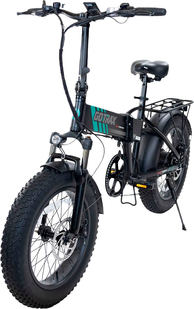 Alt View 11. GoTrax - Z4 Pro Foldable Ebike w/ up to 50 mile Max Operating Range and 28 MPH Max Speed - Black.