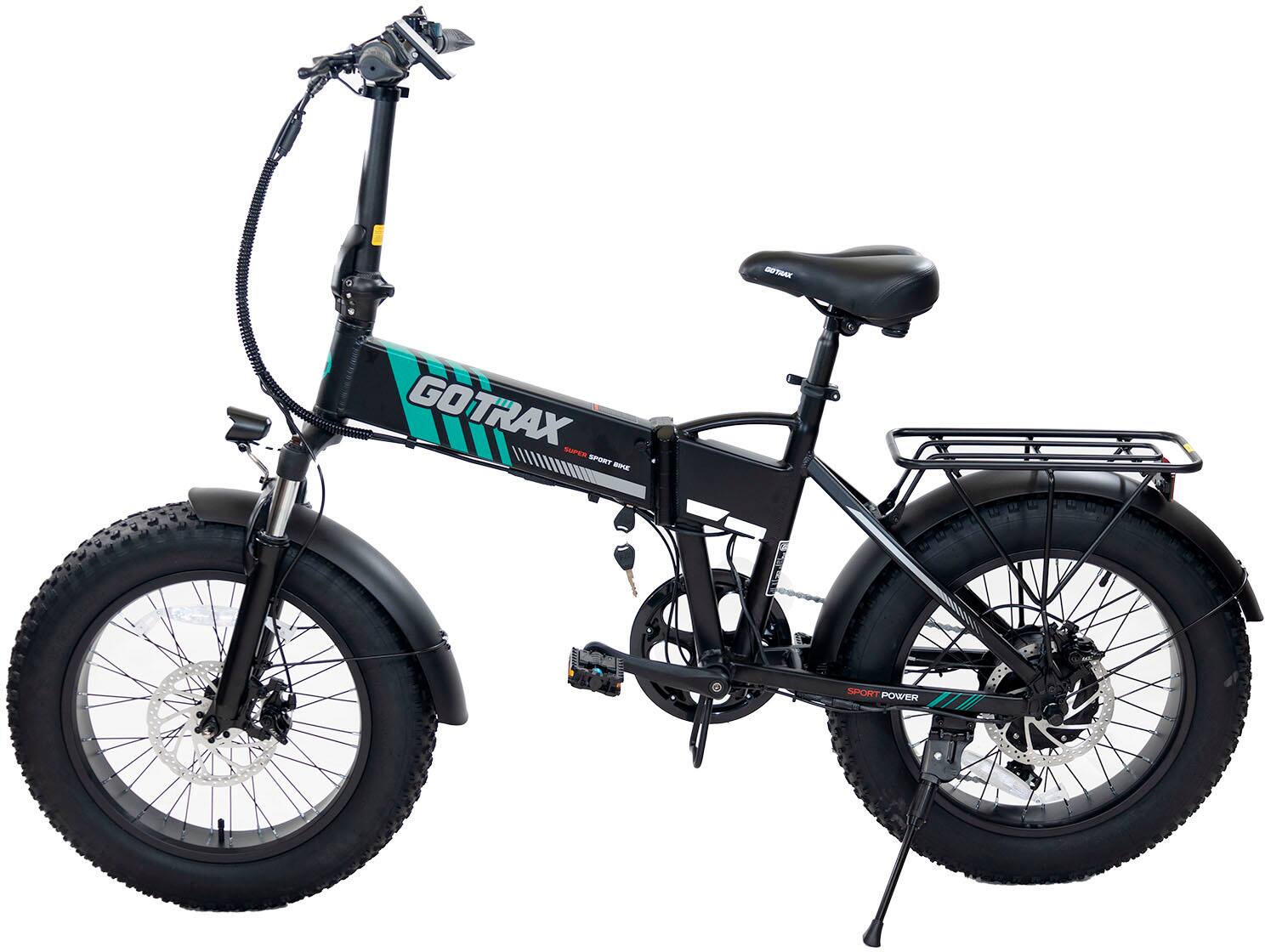 Alt View 8. GoTrax - Z4 PRO Foldable Ebike w/ up to 40mi Max Operating Range and 28 mph Max Speed - Black.
