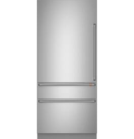 Café - 20.2 Cu. Ft. 3-Door Bottom Freezer Built-In Smart Refrigerator with Convertible Climate Control Drawer - Stainless Steel