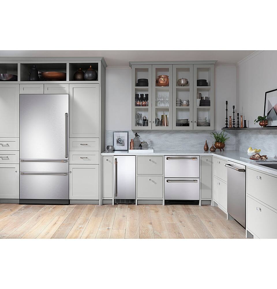 Alt View 11. Café - 20.2 Cu. Ft.Built-In Refrigerator with Bottom Freezer and Wi-Fi - Stainless Steel.