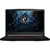 MSI - GF63 THIN 15.6" Gaming Laptop - Intel 11th Gen Core i7 i7-11800H - NVIDIA GeForce RTX 3050 with 32GB Memory - 1TB SSD - Black - Front_Zoom
