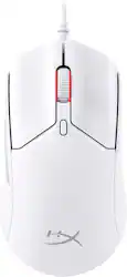 HyperX - Pulsefire Haste 2 Lightweight Wired Optical Gaming Mouse with RGB Lighting - Wired - White - Front_Zoom