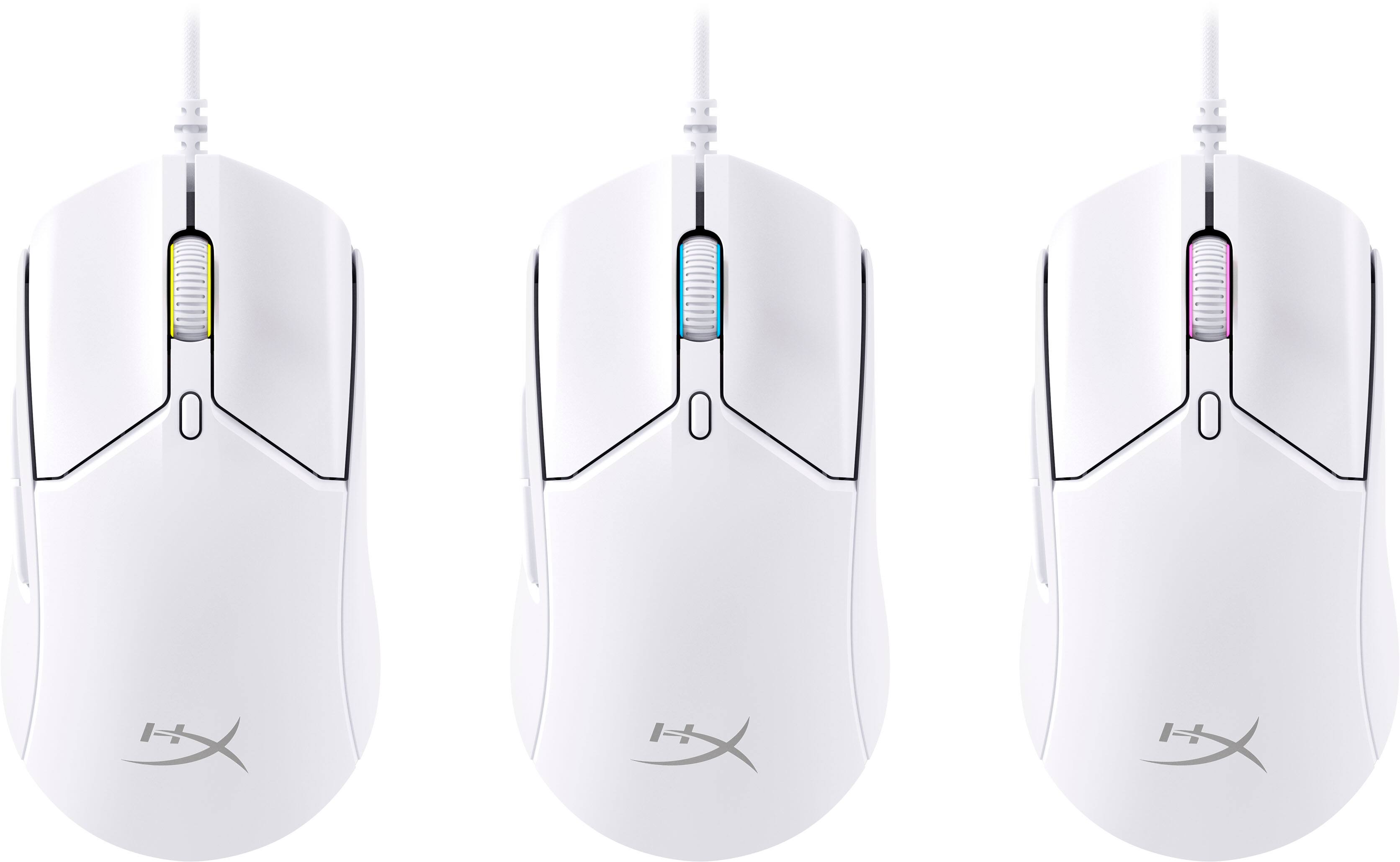 Alt View 14. HyperX - Pulsefire Haste 2 Lightweight Wired Optical Gaming Mouse with RGB Lighting - White.