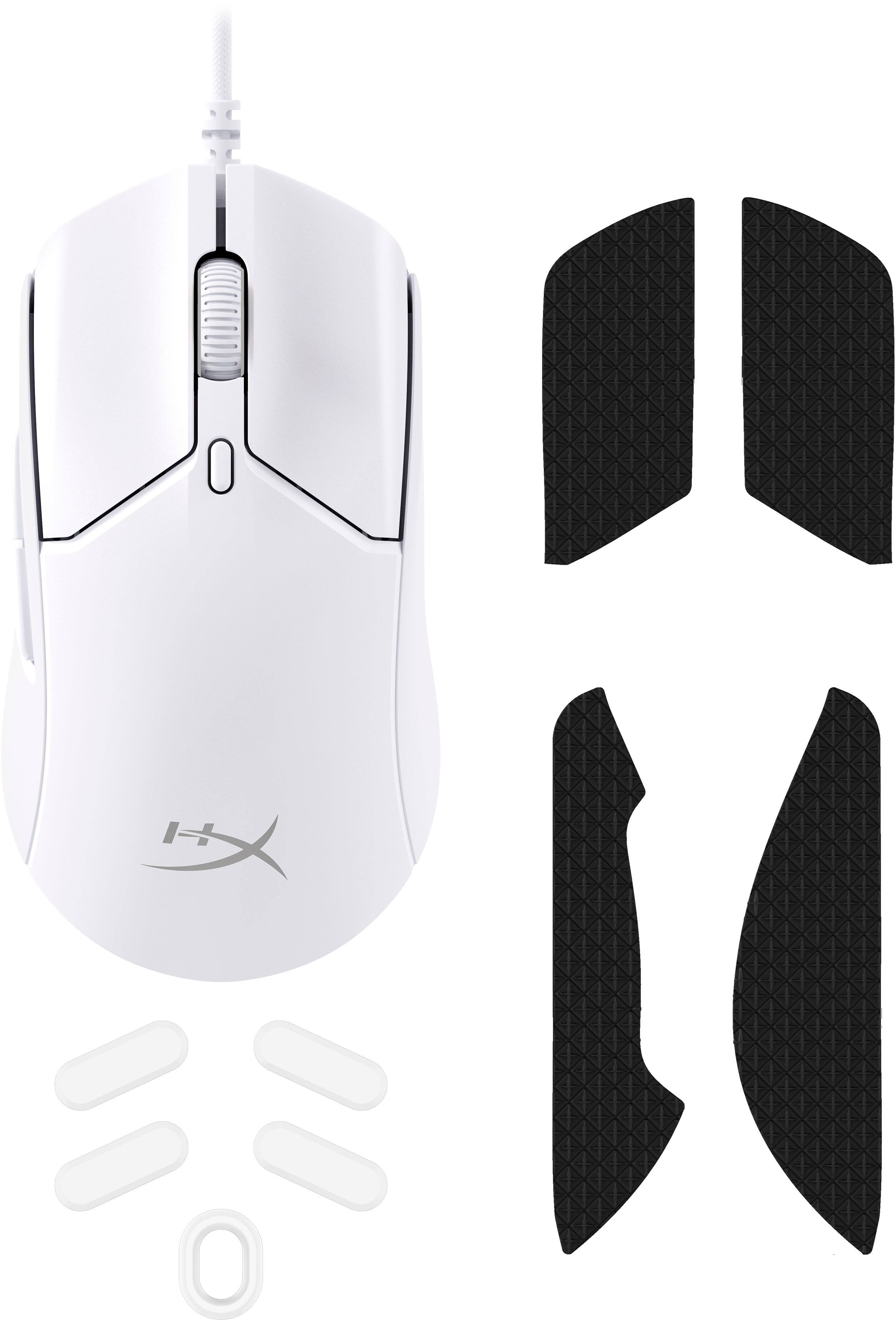 Alt View 15. HyperX - Pulsefire Haste 2 Lightweight Wired Optical Gaming Mouse with RGB Lighting - White.