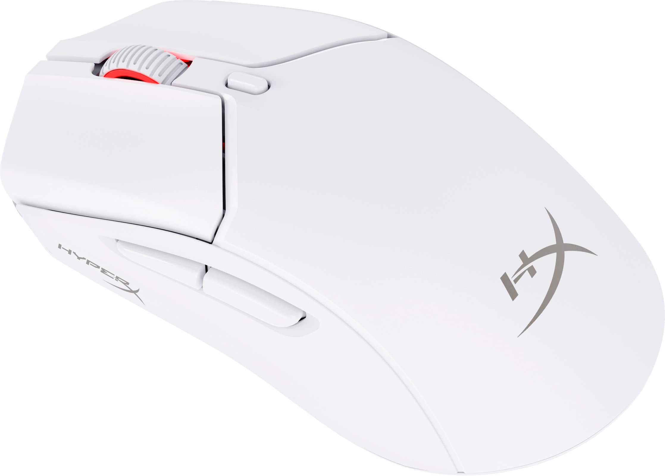 Angle. HyperX - Pulsefire Haste 2 Lightweight Wireless Optical Gaming Mouse with RGB Lighting - White.