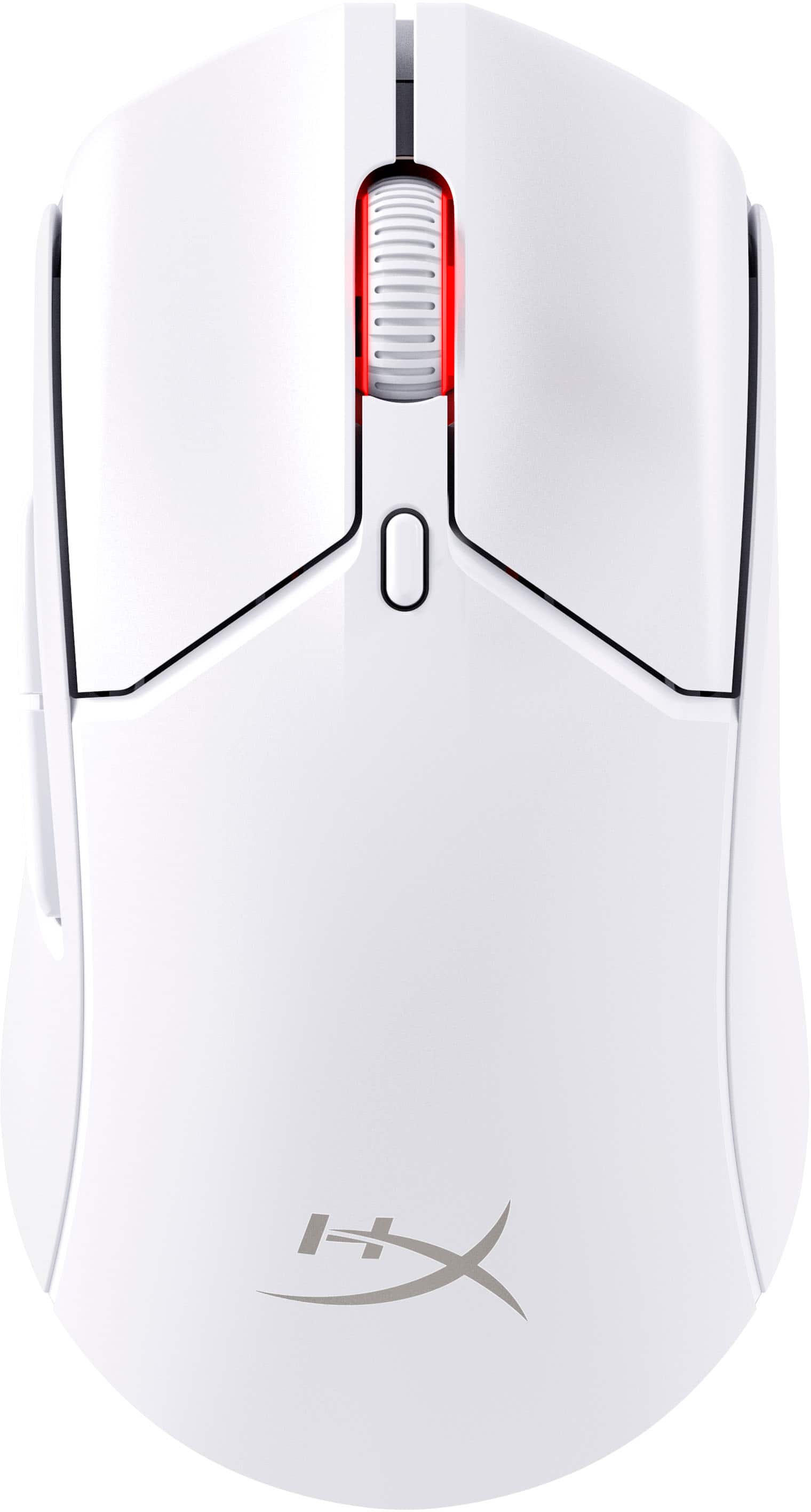 Front. HyperX - Pulsefire Haste 2 Lightweight Wireless Optical Gaming Mouse with RGB Lighting - White.