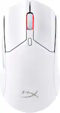 Front. HyperX - Pulsefire Haste 2 Lightweight Wireless Optical Gaming Mouse with RGB Lighting - White.