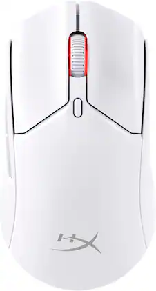 HyperX - Pulsefire Haste 2 Lightweight Wireless Optical Gaming Mouse with RGB Lighting - Wireless - White
