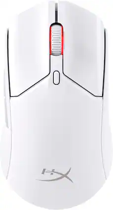Front. HyperX - Pulsefire Haste 2 Lightweight Wireless Optical Gaming Mouse with RGB Lighting - White.