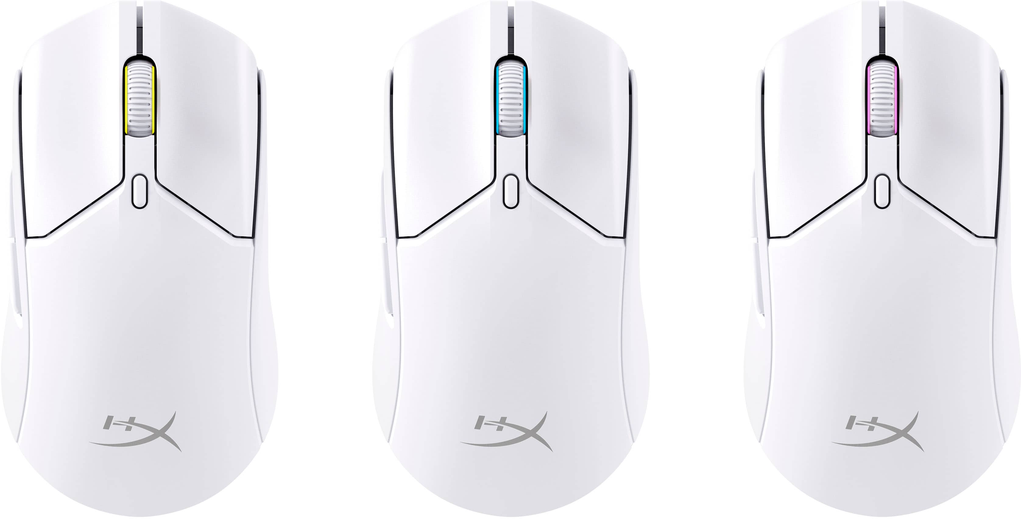 Alt View 14. HyperX - Pulsefire Haste 2 Lightweight Wireless Optical Gaming Mouse with RGB Lighting - White.