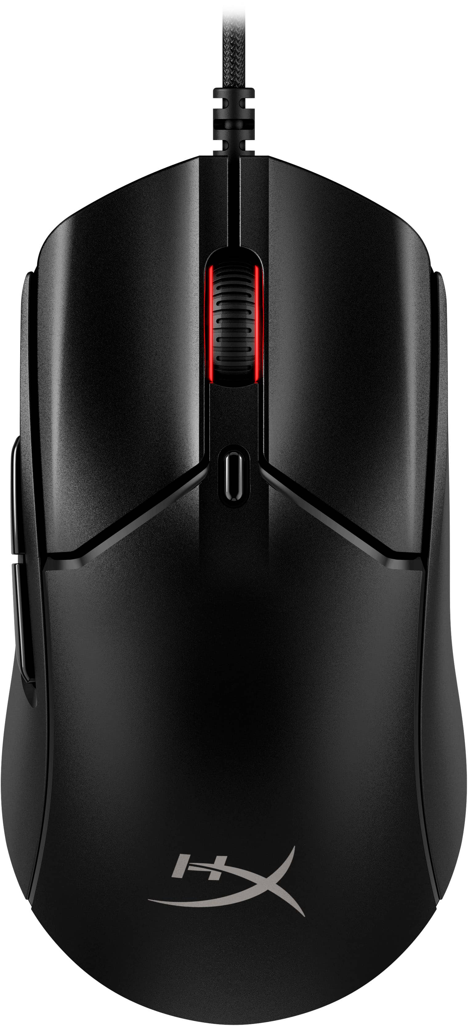 Front. HyperX - Pulsefire Haste 2 Lightweight Wired Optical Gaming Mouse with RGB Lighting - Black.