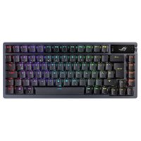 ASUS - ROG M71 Azoth 75% TKL Bluetooth and RF Wireless Blue Switch Mechanical Gaming Keyboard - Gunmetal - Front_Zoom