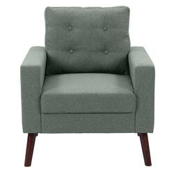 CorLiving - Elwood Tufted Accent Chair - Green - Front_Zoom