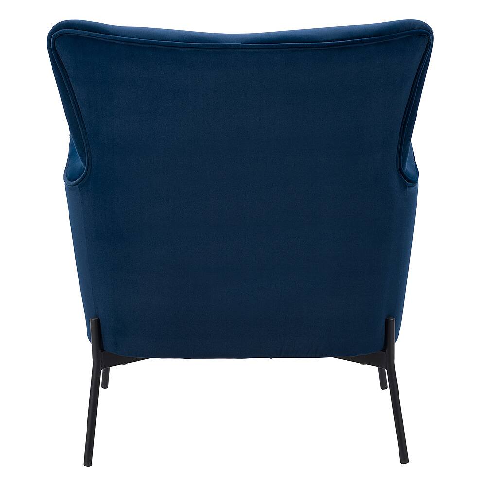 Best Buy CorLiving Elwood Wingback Accent Chair Blue LSS201C