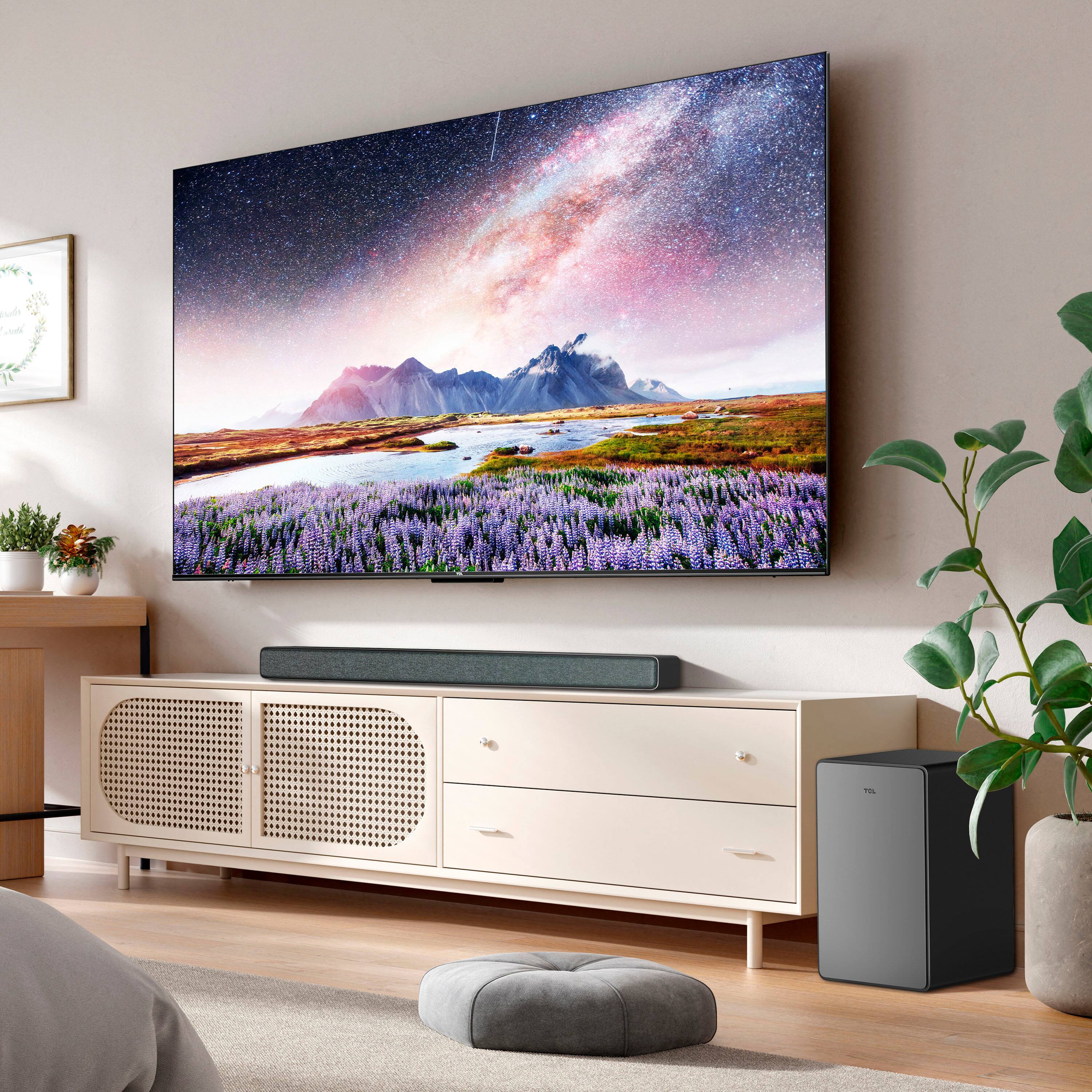 Left. TCL - Q Class Premium 3.1 Channel Sound Bar - Black.