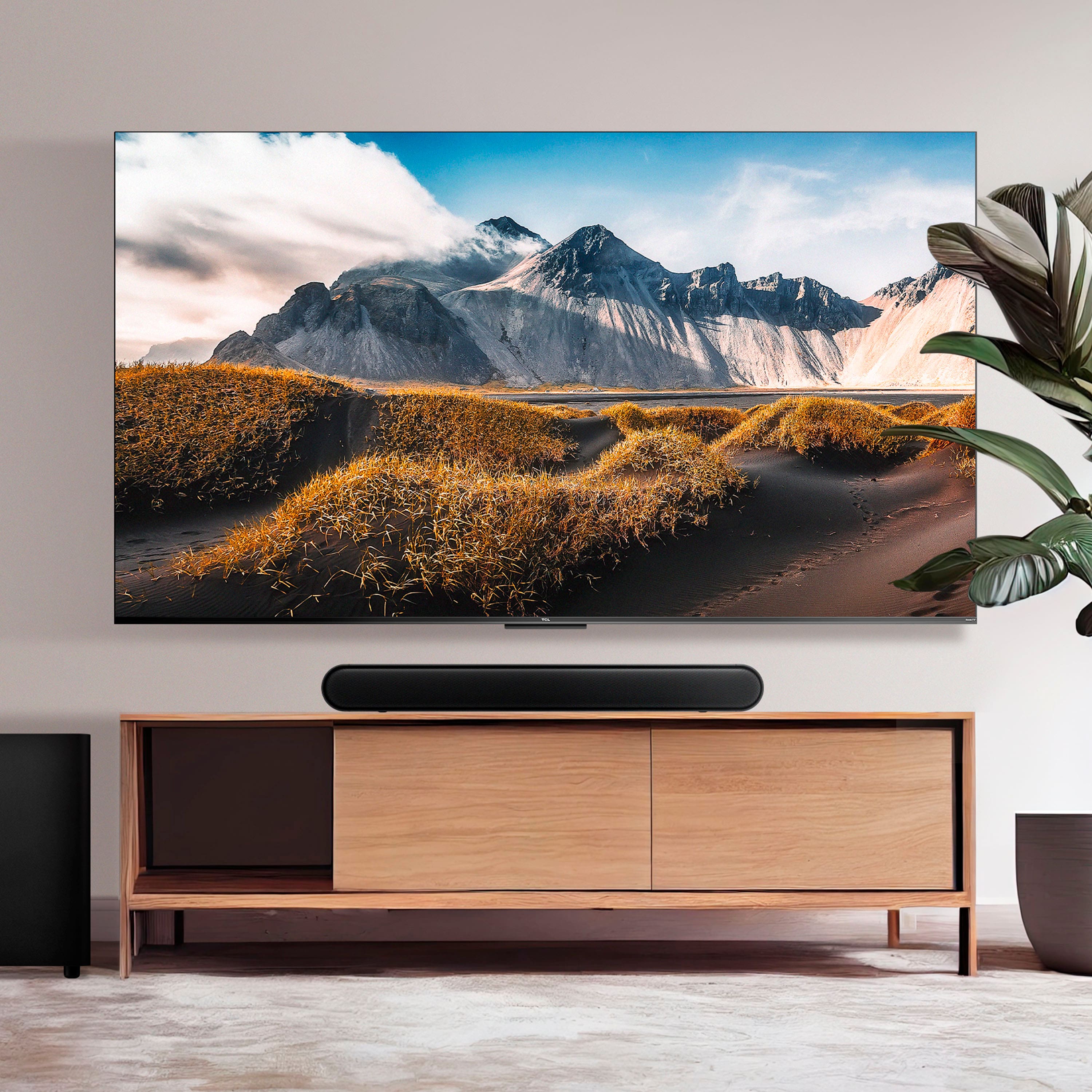 Left. TCL - S4210 2.1 Channel S-Class Soundbar with Wireless Subwoofer, DTS Virtual:X - Black.