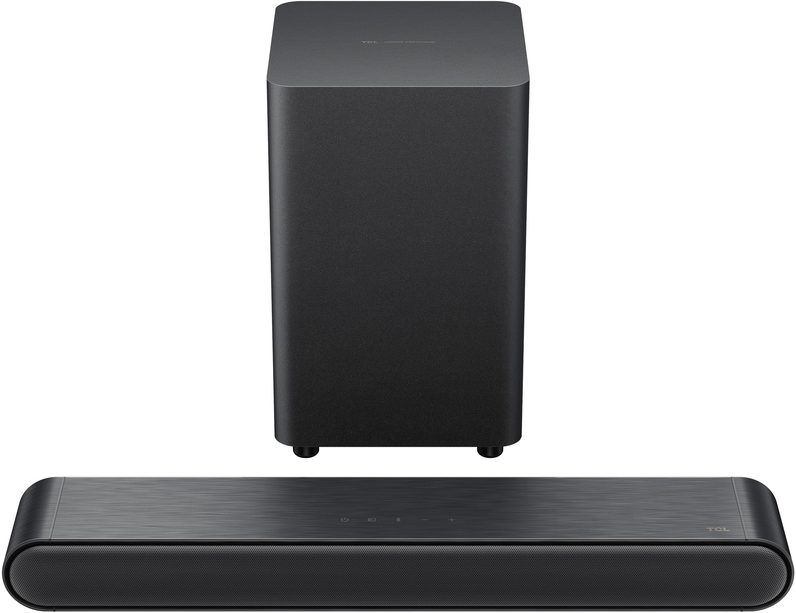 Front. TCL - S4210 2.1 Channel S-Class Soundbar with Wireless Subwoofer, DTS Virtual:X - Black.