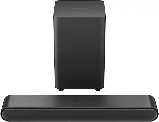 Front. TCL - S4210 2.1 Channel S-Class Soundbar with Wireless Subwoofer, DTS Virtual:X - Black.