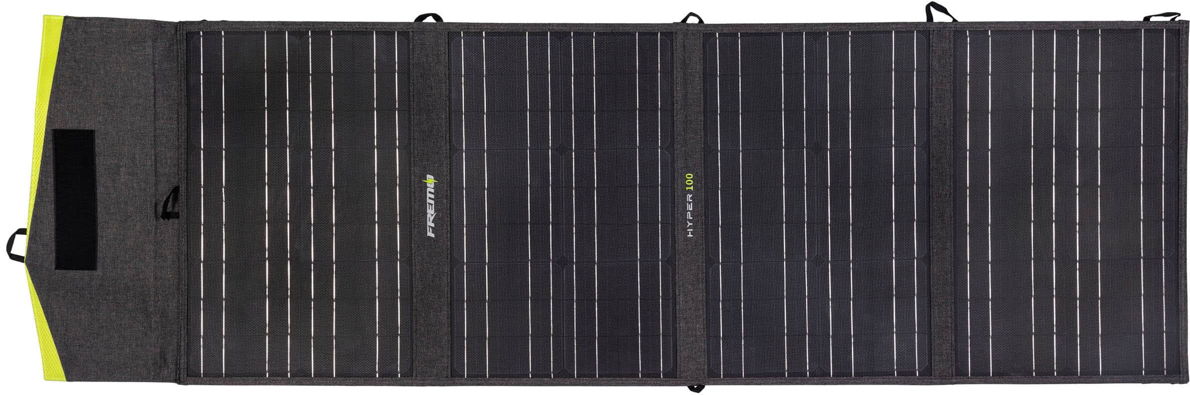 Front. Fremo - Hyper 100 Universal Solar Panel - Gray.
