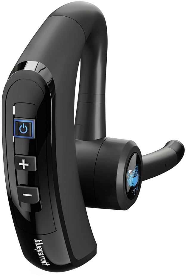 Left View: BlueParrott - S650-XT 2-in1 Convertible Wireless Headset with Active Noise Cancellation - Black