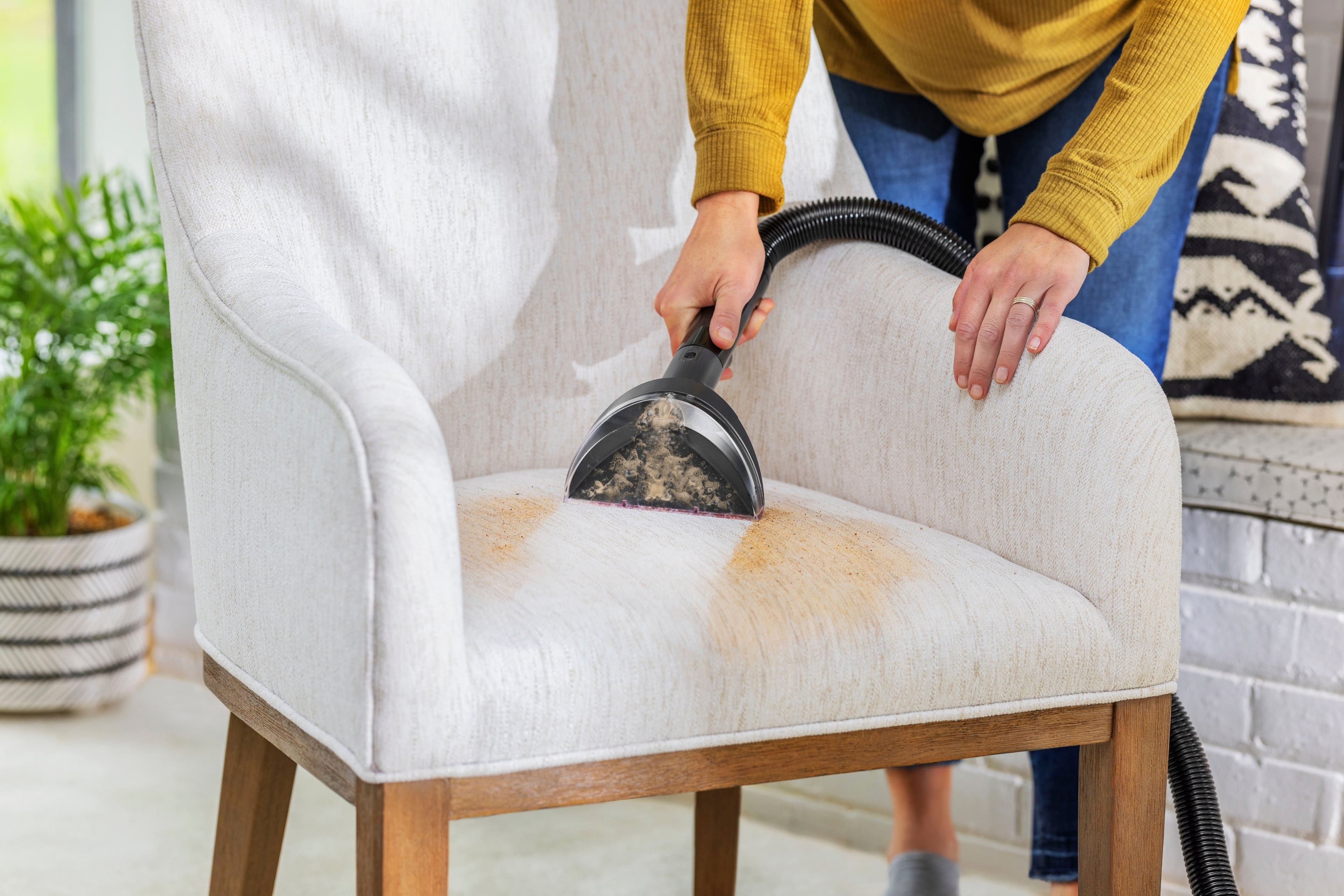 Alt View 16. BISSELL - Revolution Hydrosteam Pet Corded Upright Deep Cleaner - Titanium/Copper Harbor.