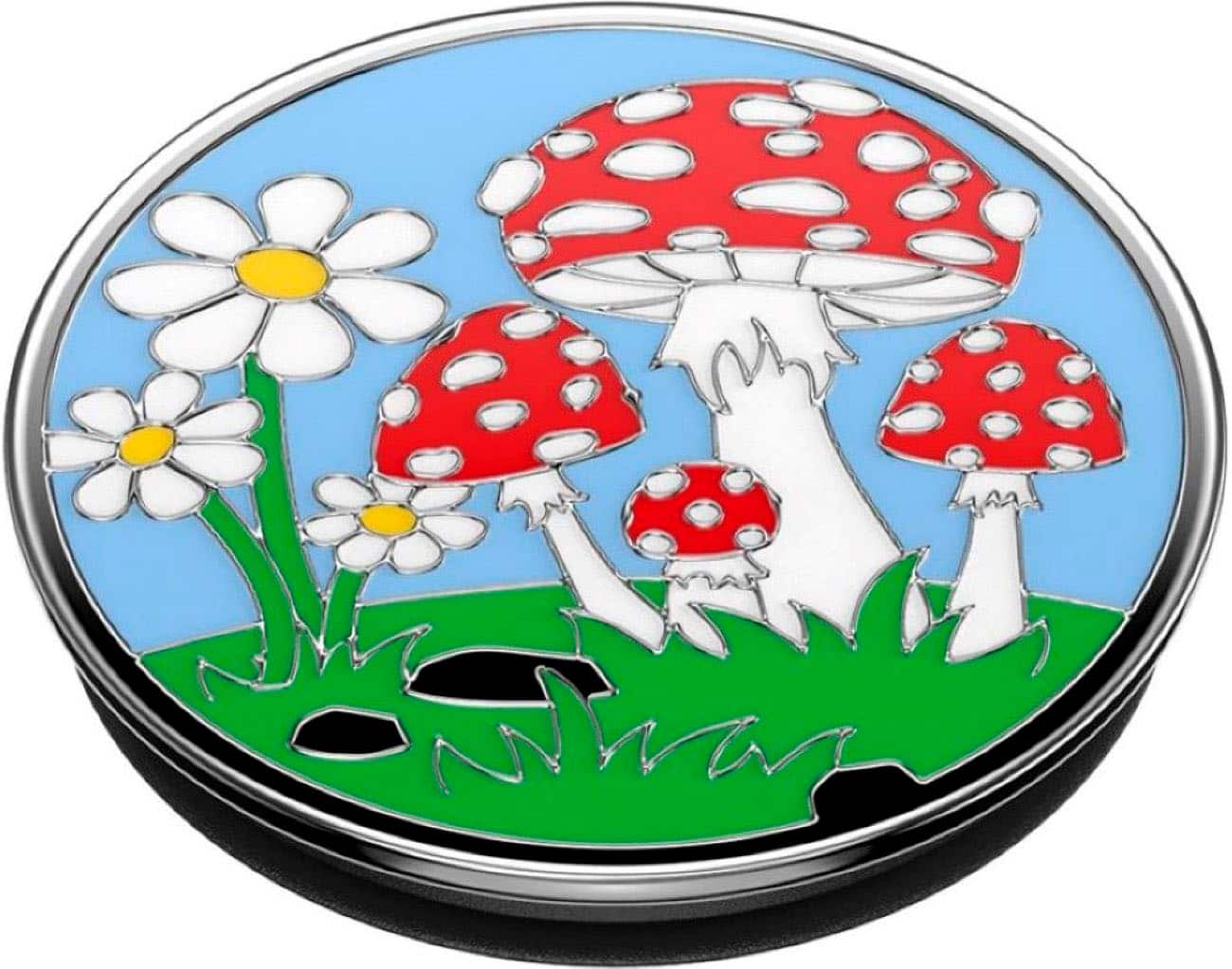 Angle. PopSockets - PopGrip Cell Phone Grip & Stand - Fun Guy.