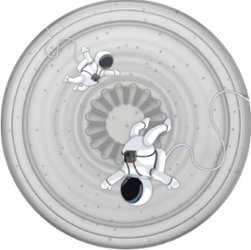 PopSockets - PopGrip Cell Phone Grip & Stand - Translucent Space Walk - Front_Zoom