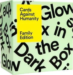 Cards Against Humanity Family Edition: Glow in the Dark Box - Black/White - Front_Zoom